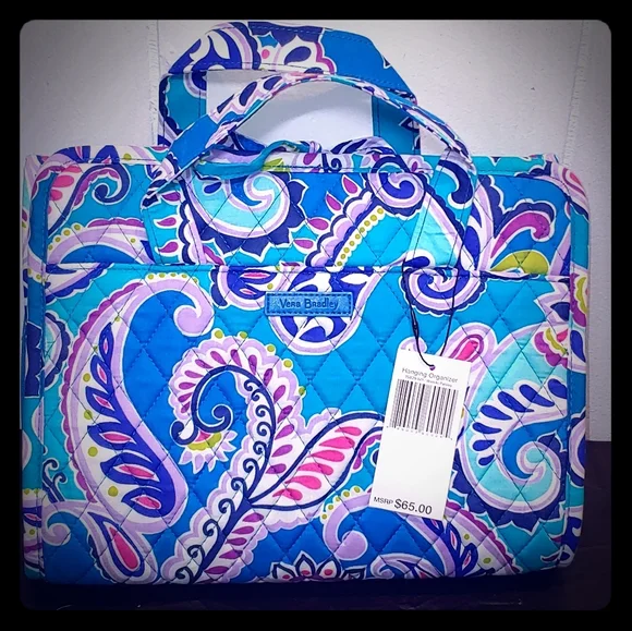 🎉HP🎉Vera Bradley Hanging Organizer Waikiki Paisley - Picture 1 of 6